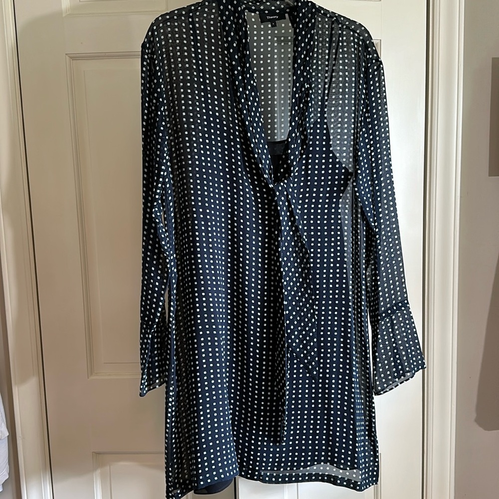 Long sleeve shift dress